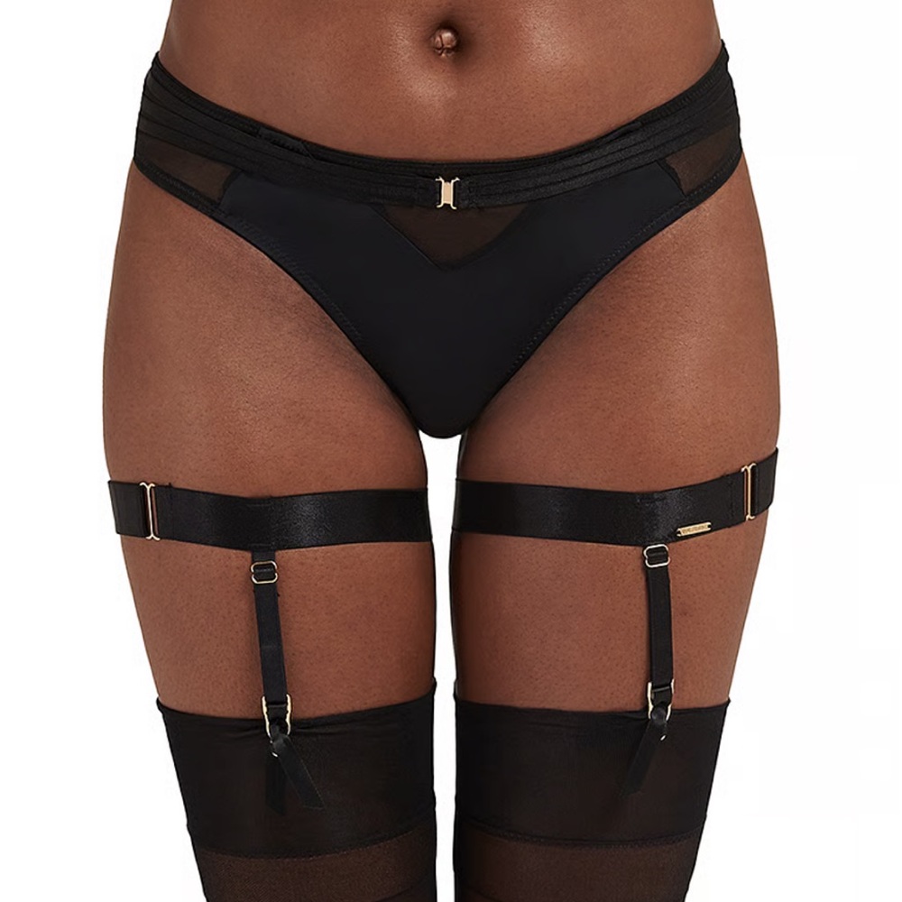 Bluebella Black Garter Suspenders